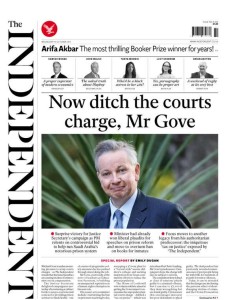 Criminal courts charge Independent splash 14 October 2015