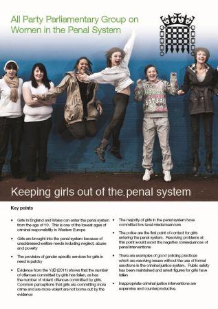 Keeping girls out of the penal system report cover