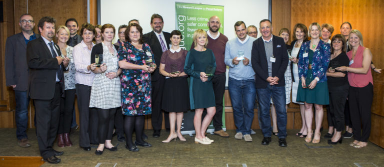 All the runners up and winners of the the Howard League for Penal reform’s Community Awards 2015