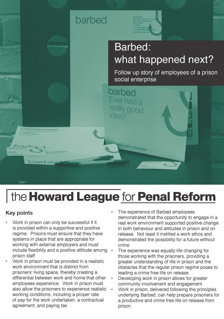 The Howard League Barbed What Happened Next