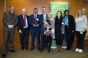 Lord Willy Bach and the representatives of Thames Valley Liaison and Diversion Service Berkshire Health Care NHS Foundation Trust (BHFT) (photo by PrisonImage.org)