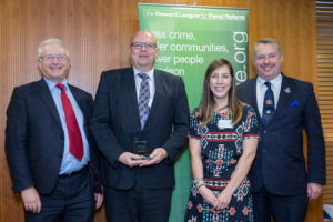 Lord Willy Bach and the representatives of Restorative Justice Hub Cambridgeshire Constabulary (photo by PrisonImage.org)