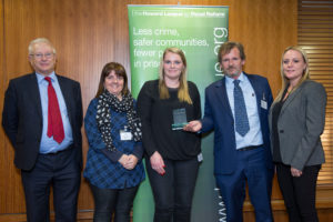 Lord Willy Bach and representatives of The Nelson Trust (photo by PrisonImage.org)