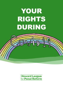 Front cover of the leaflet, 'Your Rights During Covid-19'.
