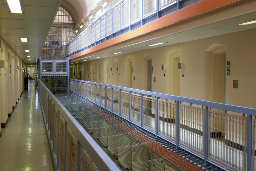 Netting on C wing of Wandsworth prison